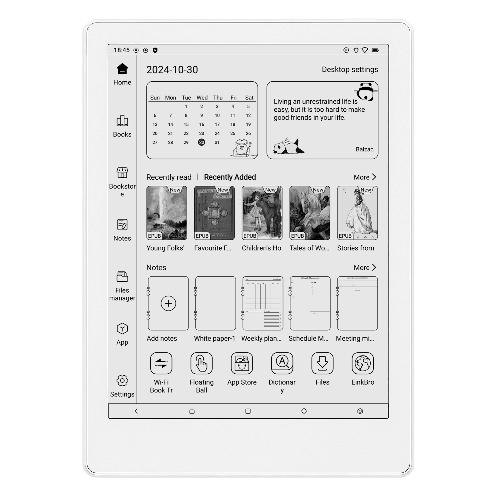 Meebook M8 7.8 インチ Android 14 電子ブック リーダー、Google Play