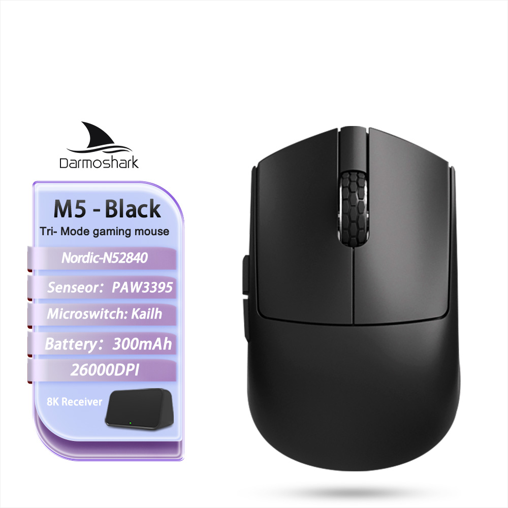 Darmoshark M5Air Forged Carbon Fiber Gaming Mouse Wireless 8K