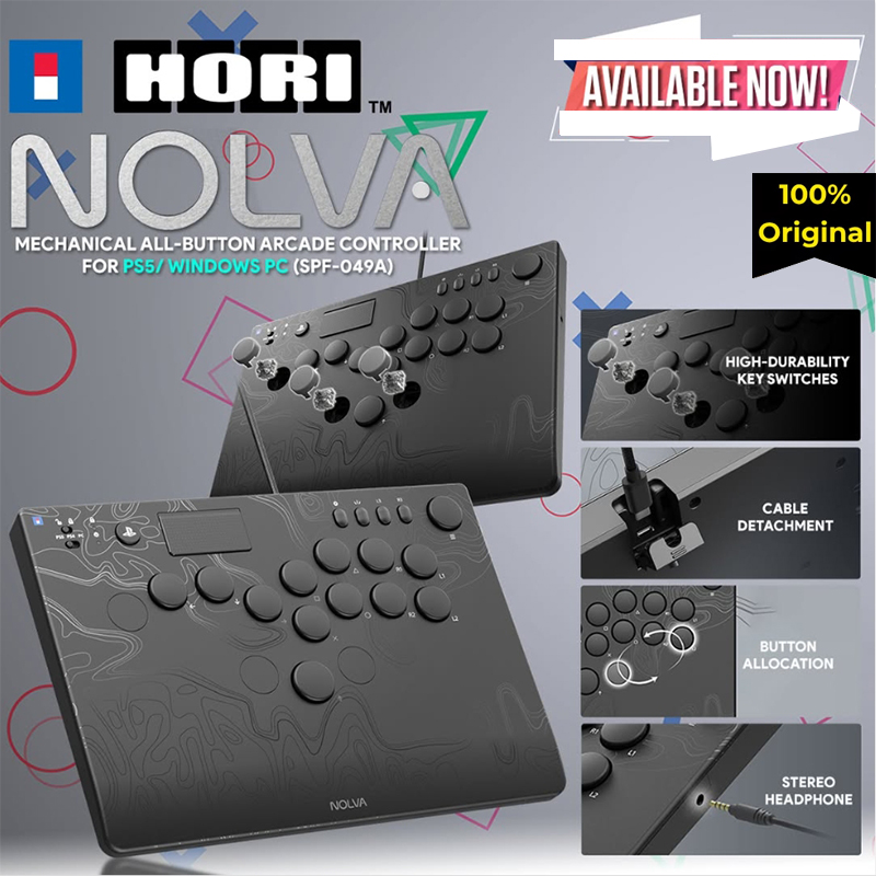 Brand New For Hori Nolva Mechanical All-Button Arcade Controller