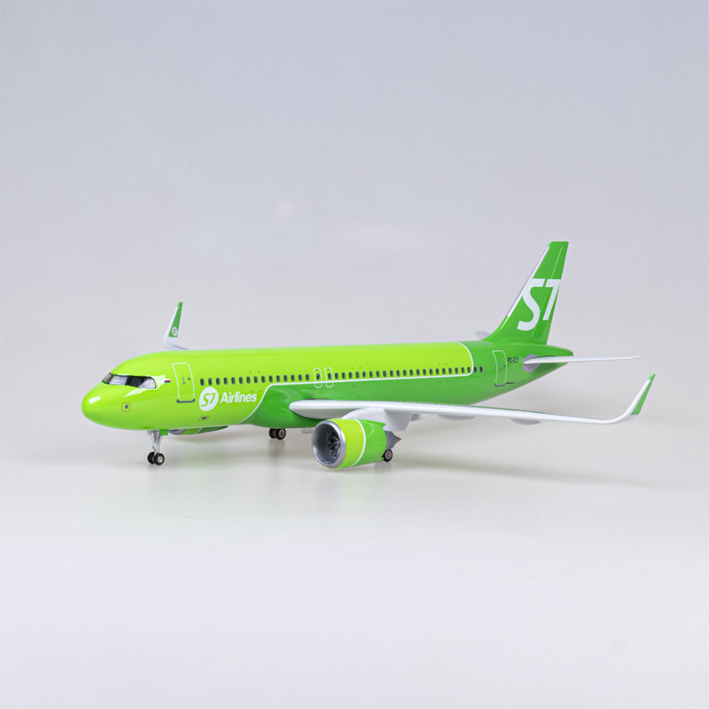47CM 1/80 Airplane A320 NEO Siberia S7 Airlines Model Toy Light