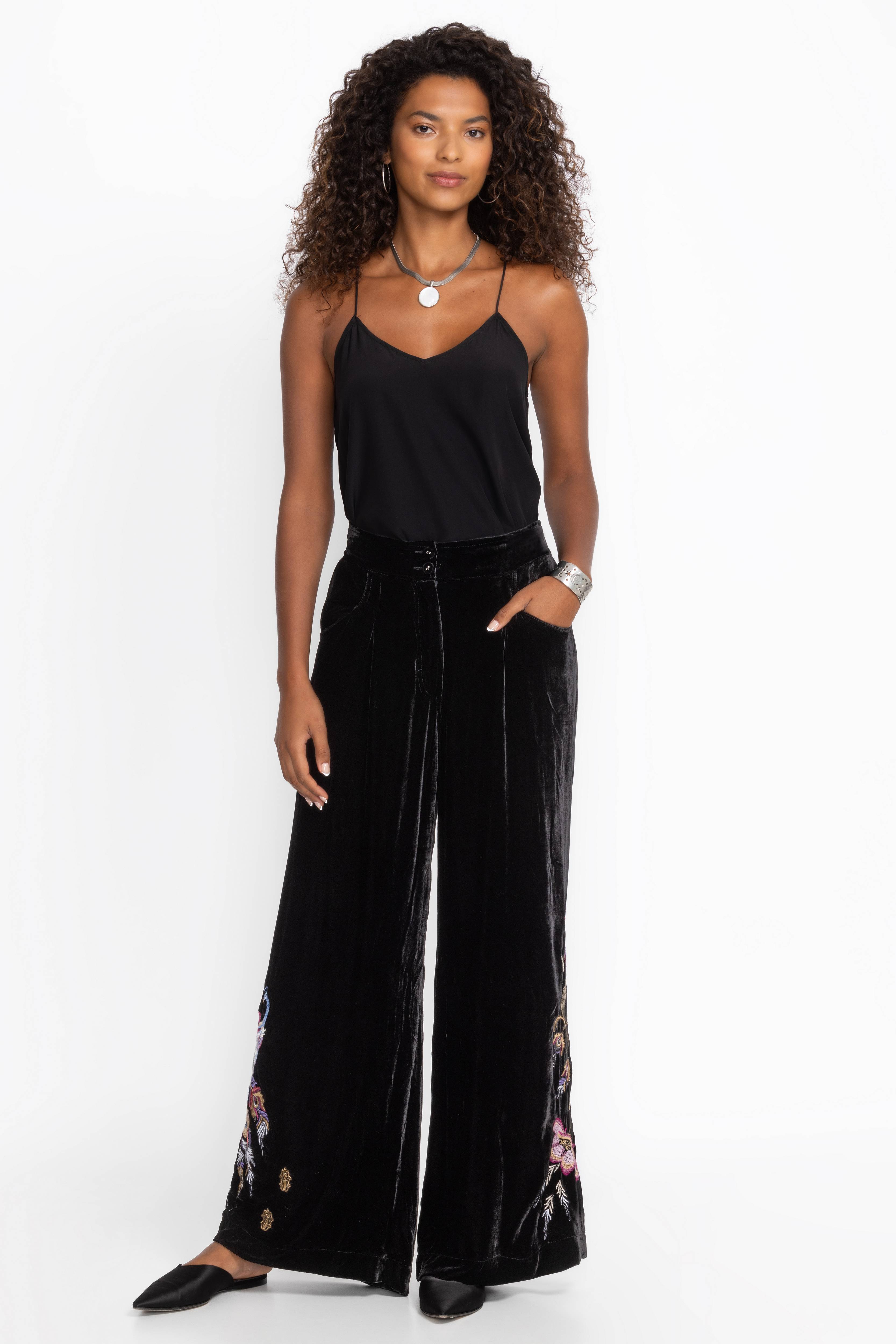 Buy WIDE LEG PLEAT PANT | Johnny Was