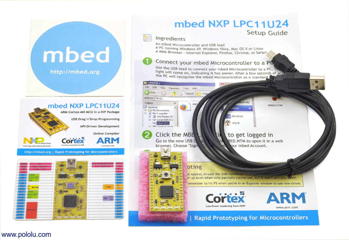 Pololu - ARM mbed NXP LPC11U24 Development Board