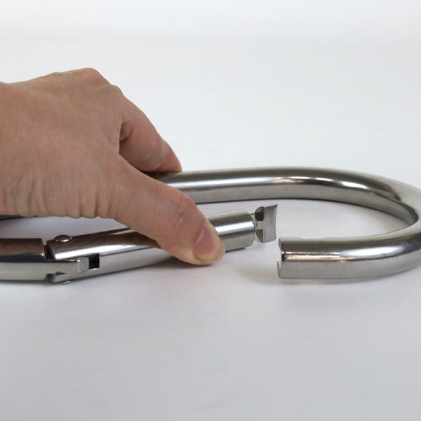 水本 カラビナジャンボ XJB-16A ステンレス 環なし 全長 229mm 特大