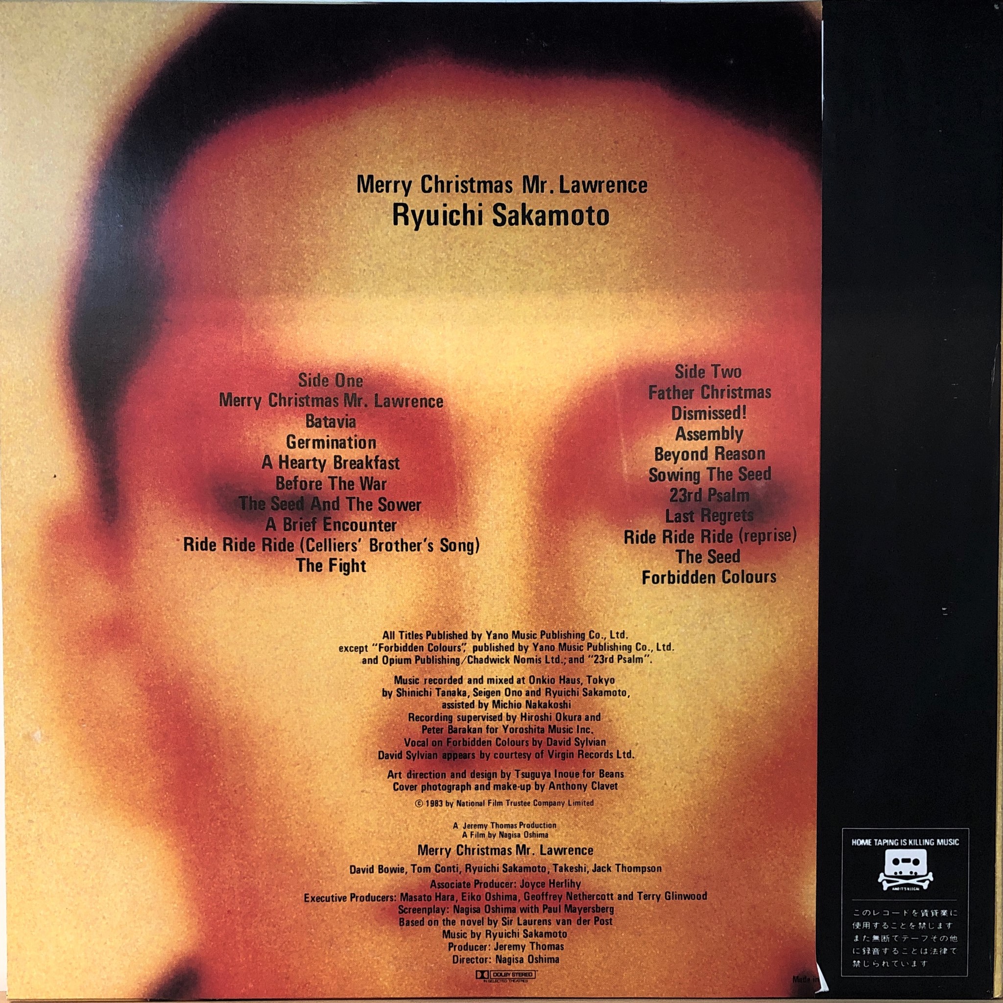 坂本龍一 ‎– Merry Christmas Mr. Lawrence | 中古レコード通販・買取