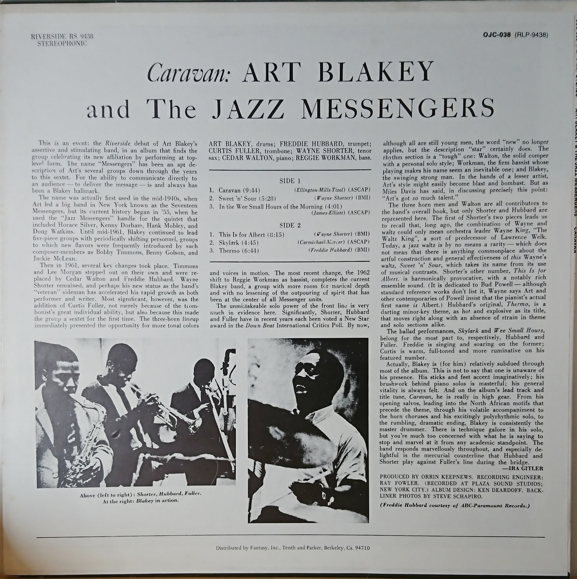 Art Blakey & The Jazz Messengers ‎– Caravan | 中古レコード通販