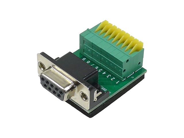 Dサブ9P(メス)ブレークアウト基板 VE1045: ケーブル・コネクター 秋月