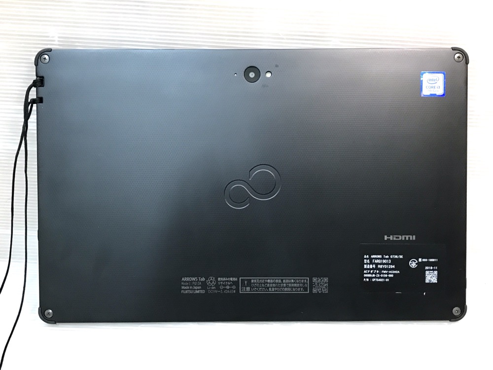 富士通 ARROWS Tab Q738/SE (Core i3-7130U 2.7GHz/4GB/SSD 128GB/Wi