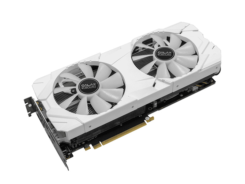 GALAKUROの“白いGeForce RTX 2070”が発売、デュアルファン仕様 - AKIBA
