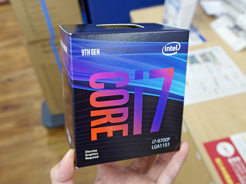 TDP65Wの8コアCPU「Core i7-9700F」が登場、GPU非搭載で実売42,980円
