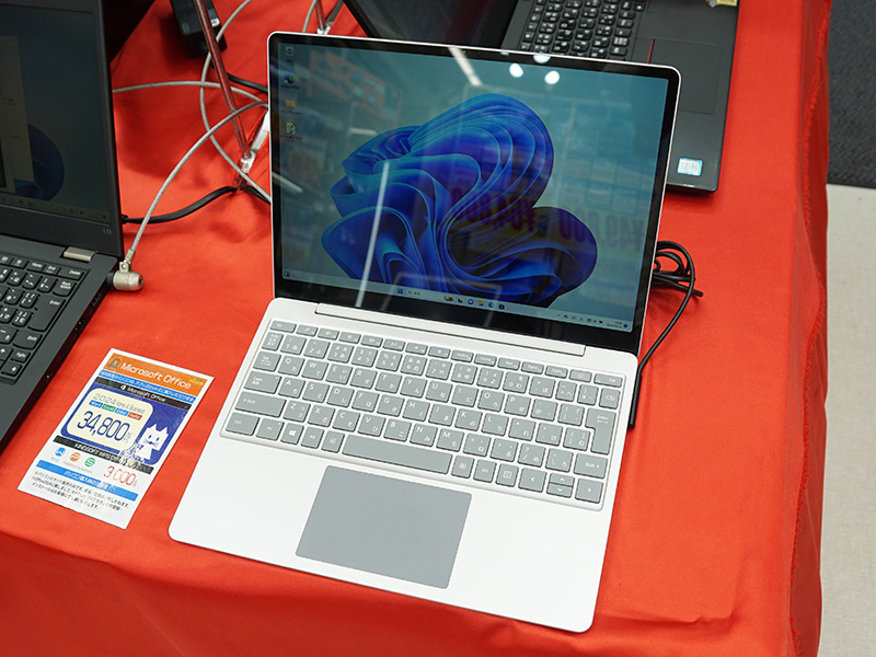 Core i5-1035G1搭載の「Surface Laptop Go」が29,800円！中古PCセール