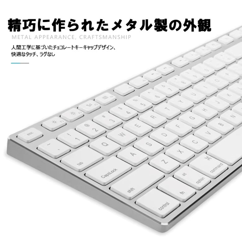 Mac用アルミキーボード英語配列 シルバー [KB-USB-AL] – 秋葉館