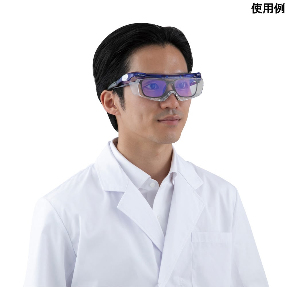 4-6752-01 JIS一眼形オーバーグラス保護メガネ ストラップなし SN-770A