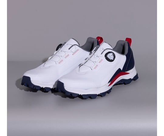 ゴルフシューズ アクセル ホワイト/ネイビー/レッド AXGS-24220(EVO-G