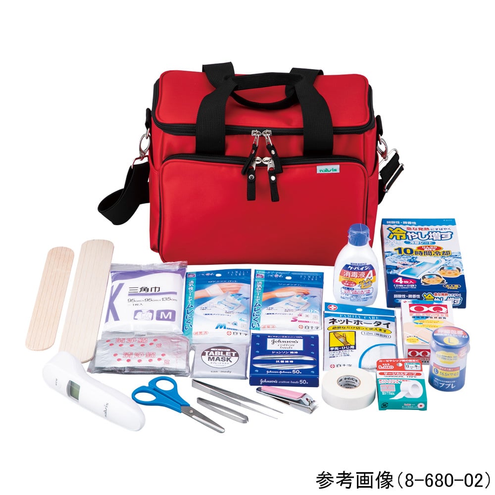 8-680-02 救急バッグセット 非接触体温計 NCB 【AXEL】 アズワン