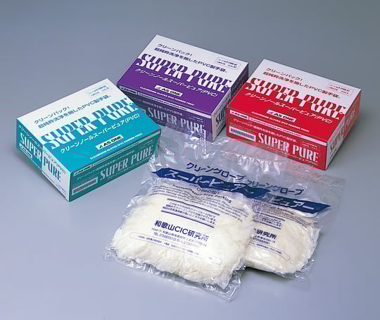 9-2400-02 スーパーピュア PVC パウダーフリー クリーンパック M 1箱