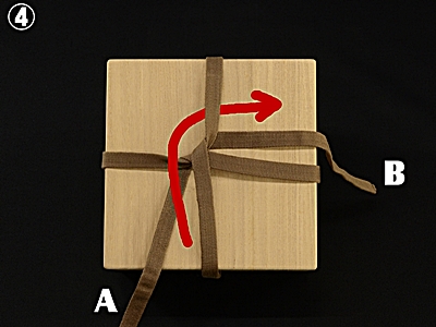 箱紐の結び方（四方左掛け）写真・動画付 - 株式会社愛研美術