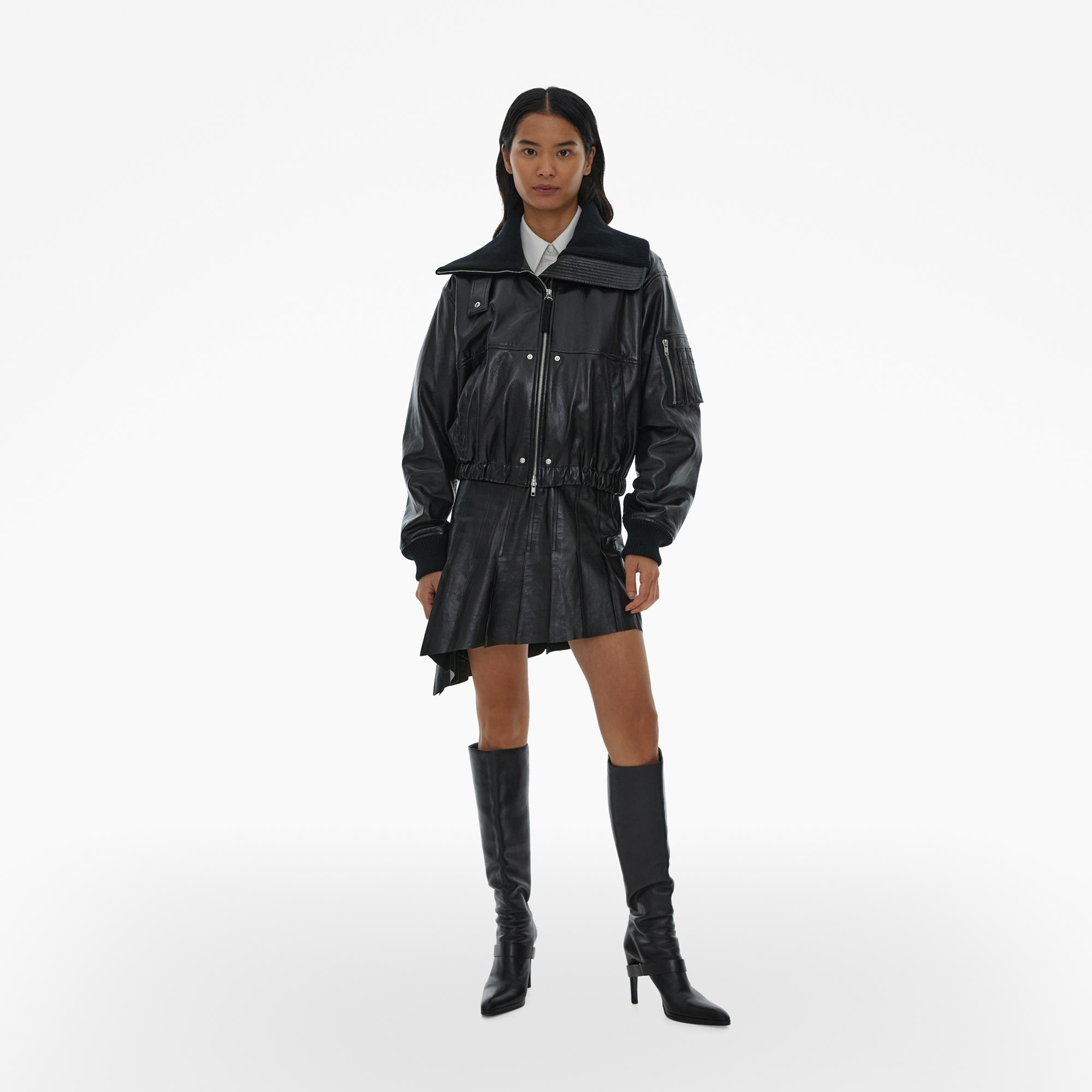 Helmut Lang Leather Bomber Jacket | WWW.HELMUTLANG.COM