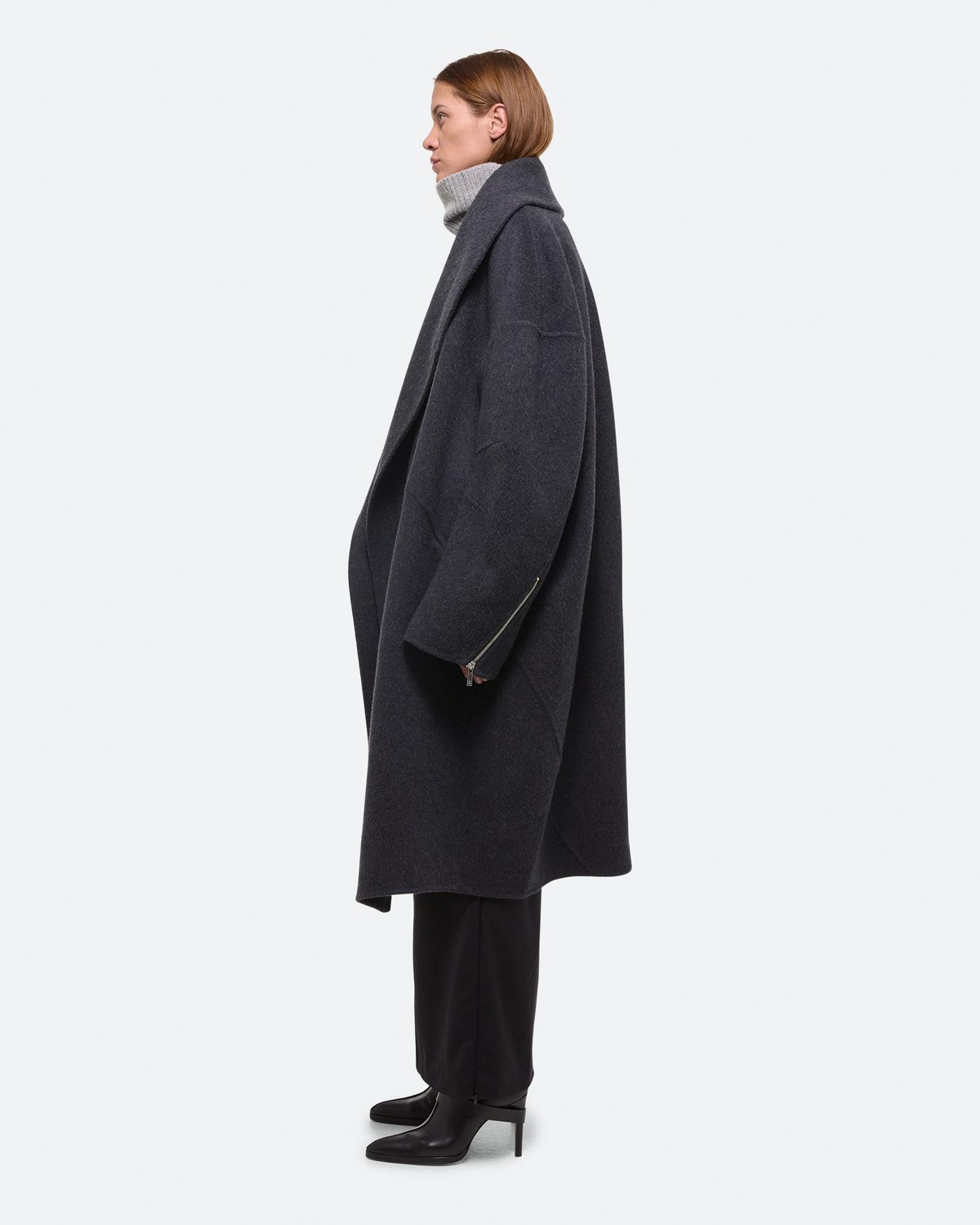 Helmut Lang Double-Faced Apex Cocoon Coat |HELMUTLANG.COM