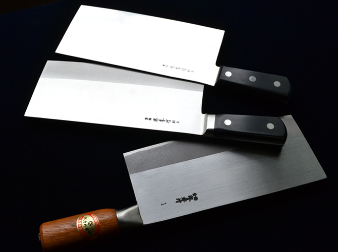 堺孝行 中華包丁 INOX ツバ無し - 堺孝行の製造・販売は青木刃物製作所