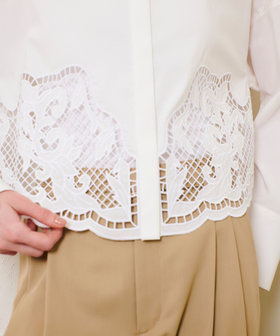 エンブロイダリーポイントシャツ|allureville OFFICIAL SITE / ONLINE