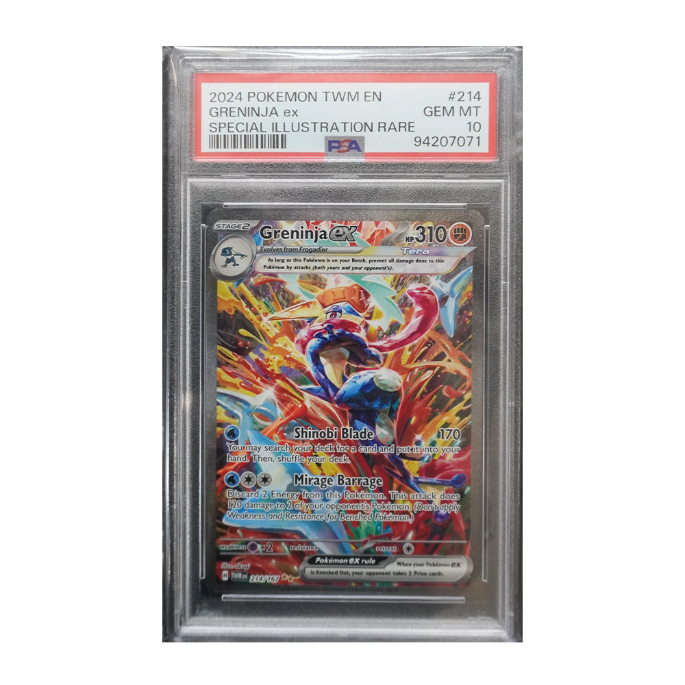Greninja ex 214/167 [Holo, Graded PSA 10] - SV06: Twilight