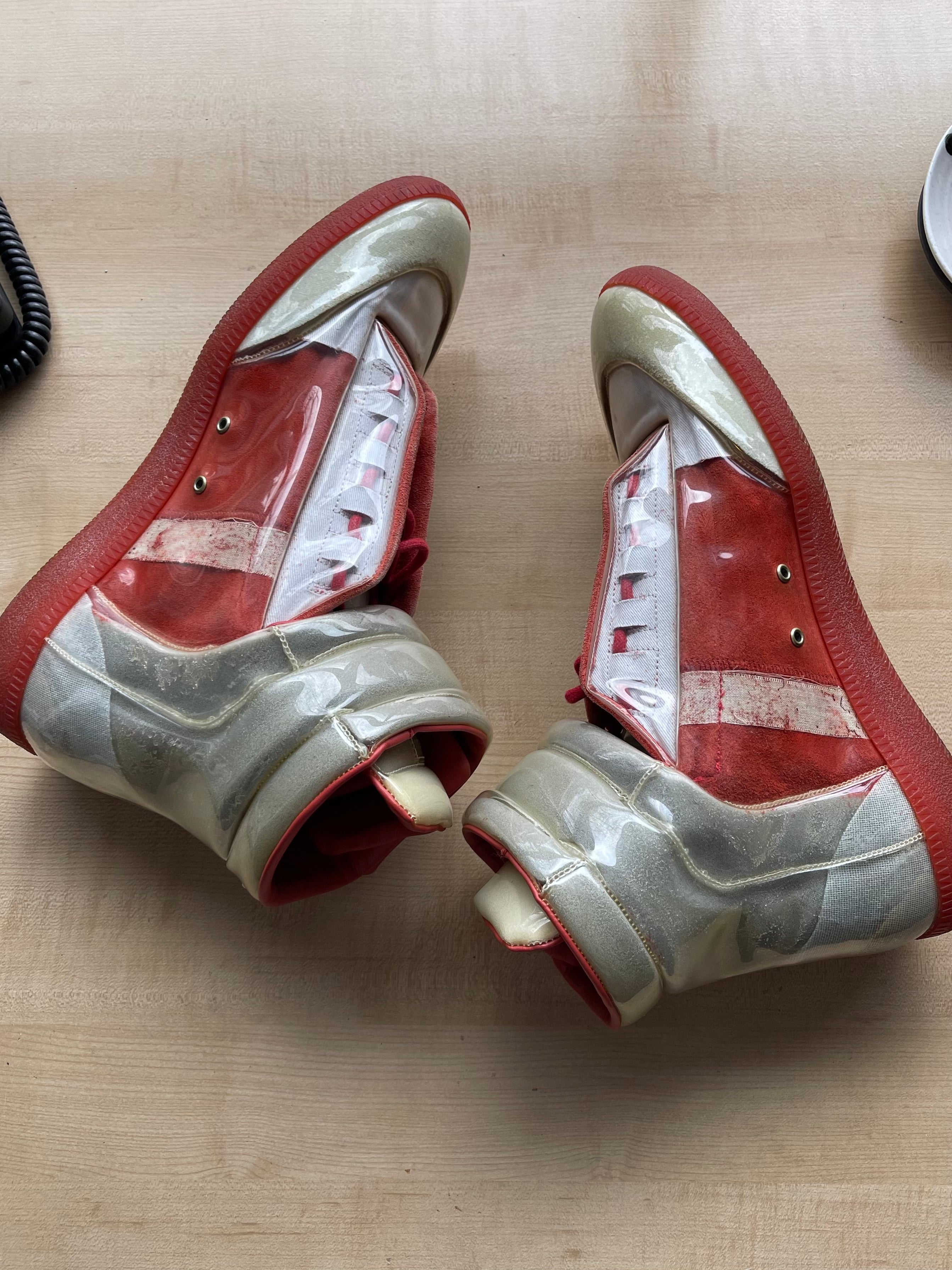 Maison Margiela PVC Wrapped Future High Top Sneakers – Alex Maxamenko