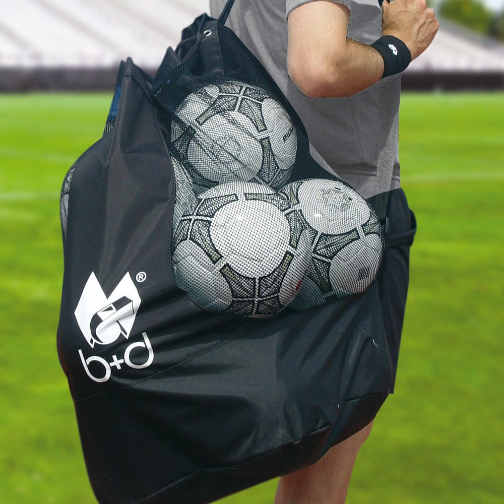 Ball-Rucksack bis 12 Bälle schwarz – Schiedsrichter DE