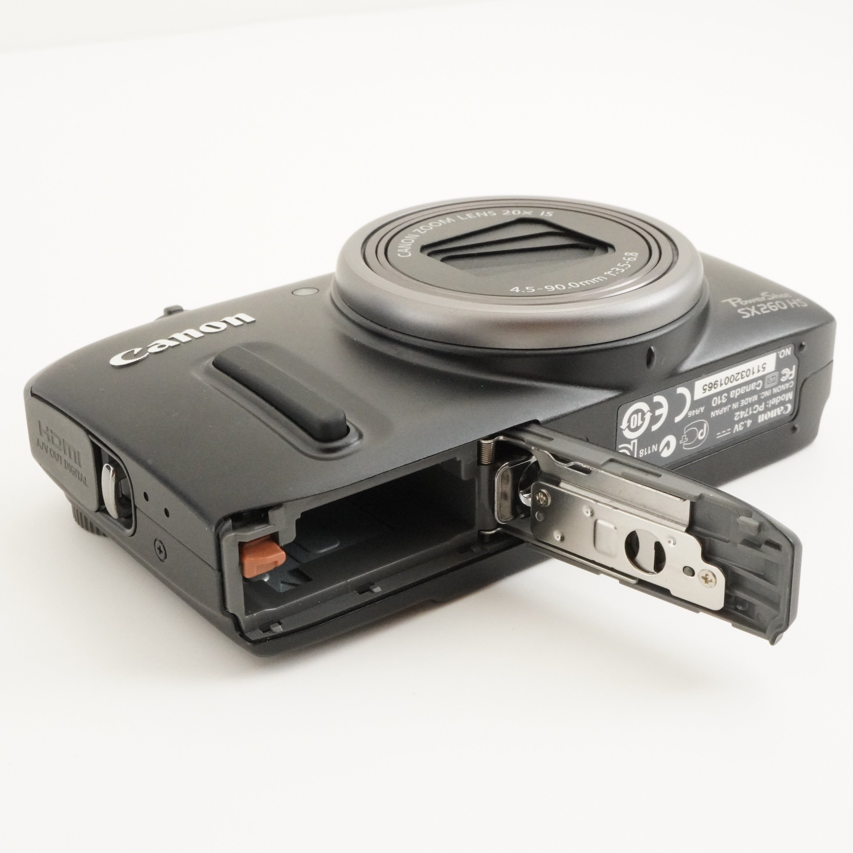 Canon PowerShot SX260 HS Black In Box + 4GB SDHC Card from Japan