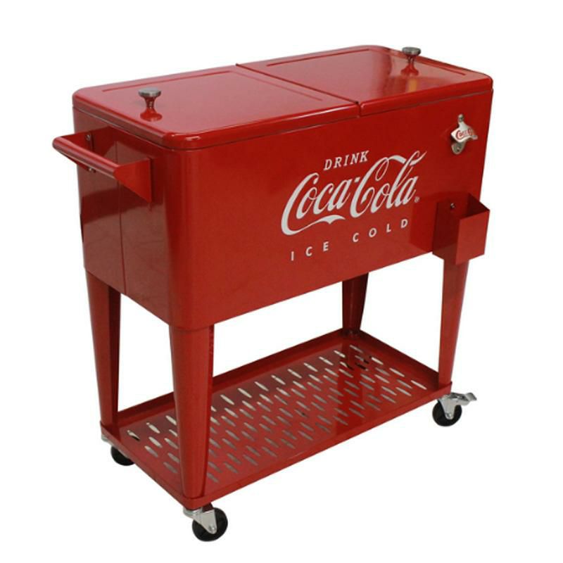 コカコーラ メタル テーブル チェア セット レッド レトロ Coca-Cola