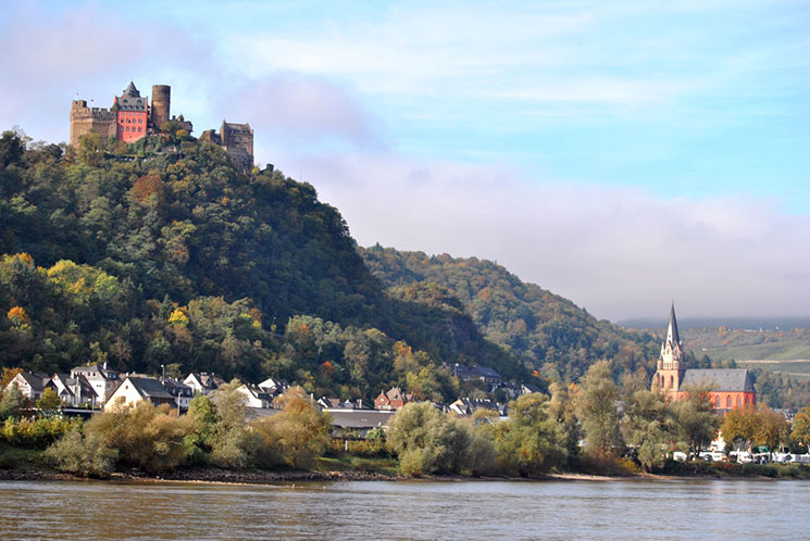 ドイツ・ライン川の観光案内パンフレット 1950年代 年代物 古書 ドイツ