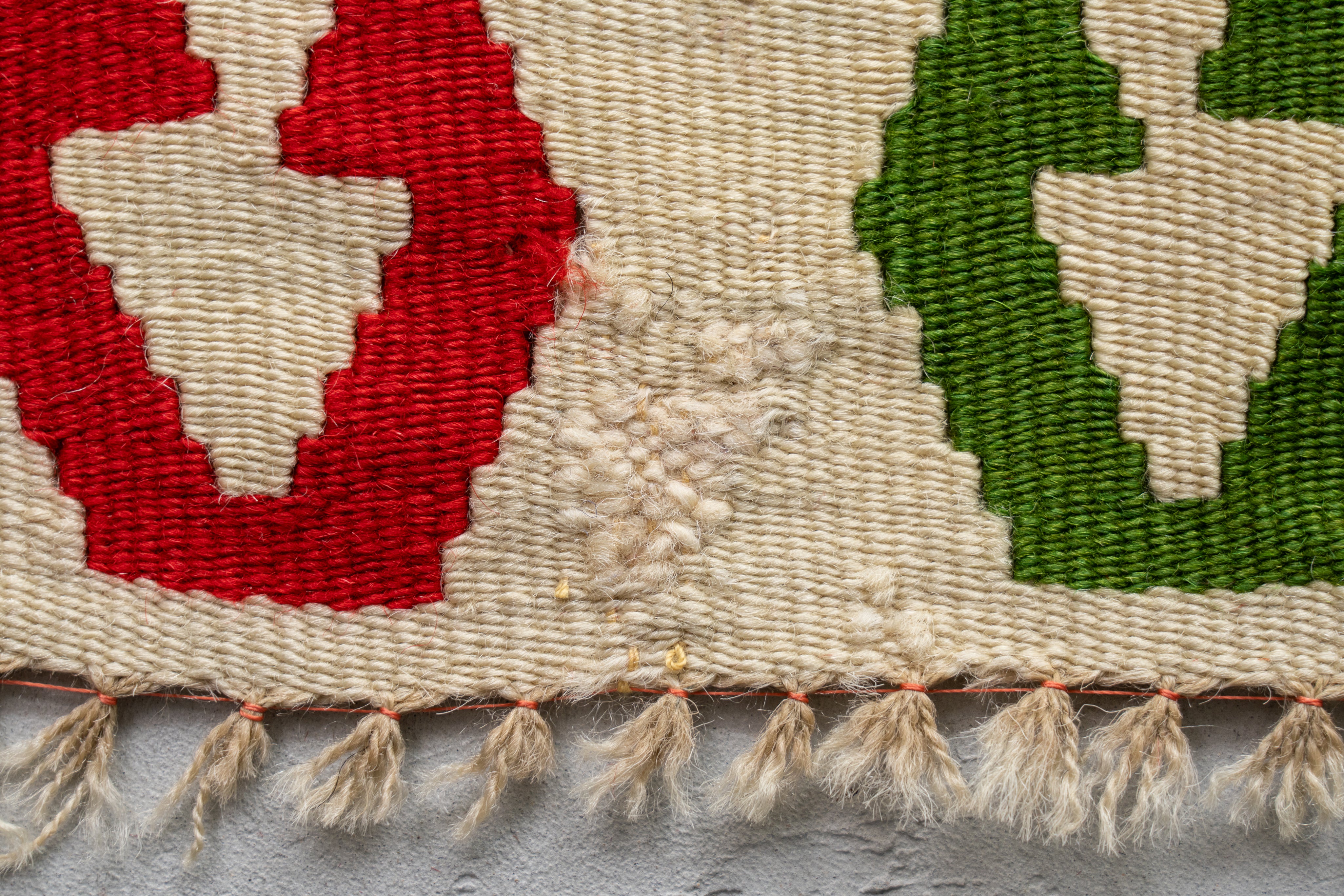 トルコ産 1980年代 ヴィンテージラグ】トルコキリム-ヴィンテージラグ