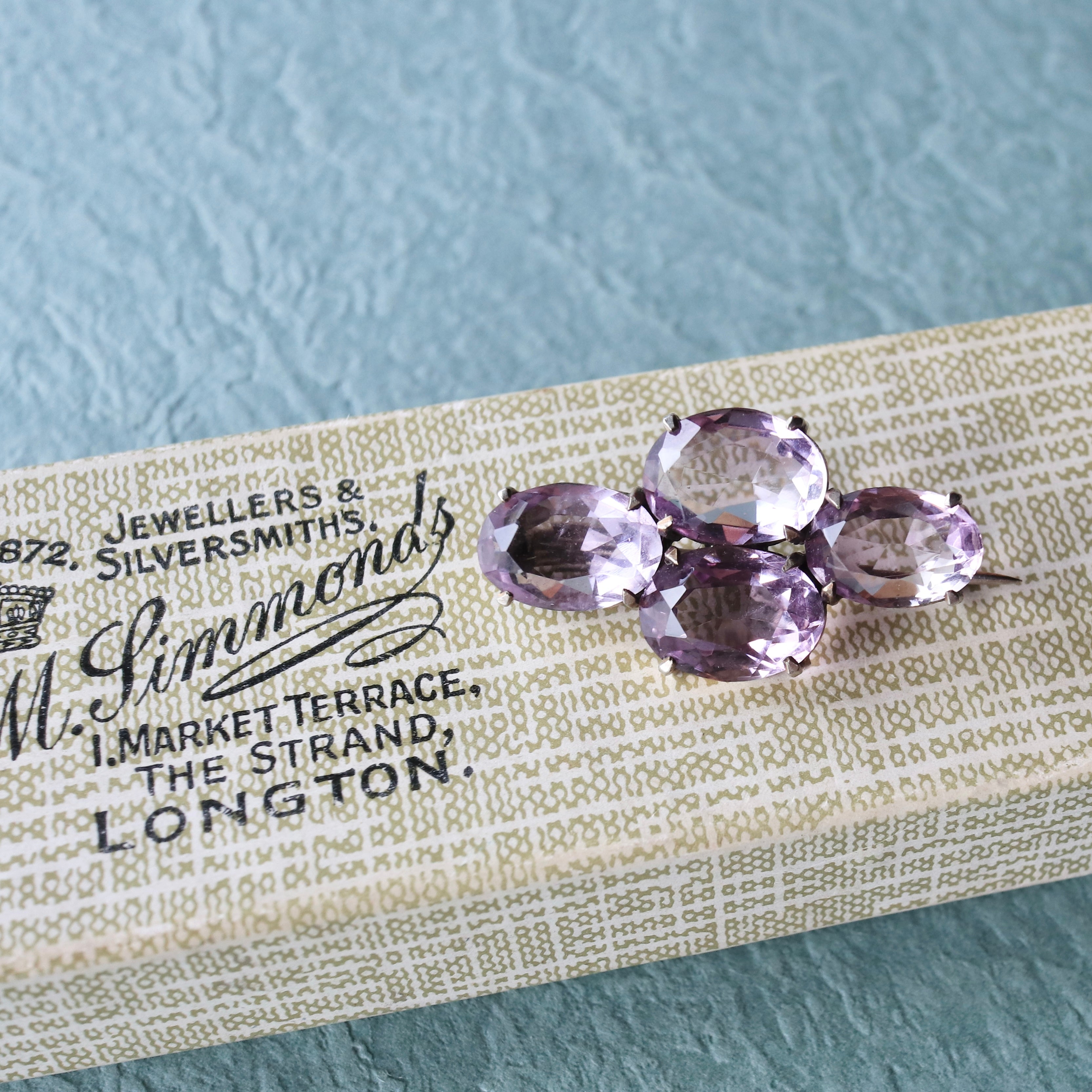 アンティーク アメジスト ブローチ（鑑別書付） – Amelie Antique