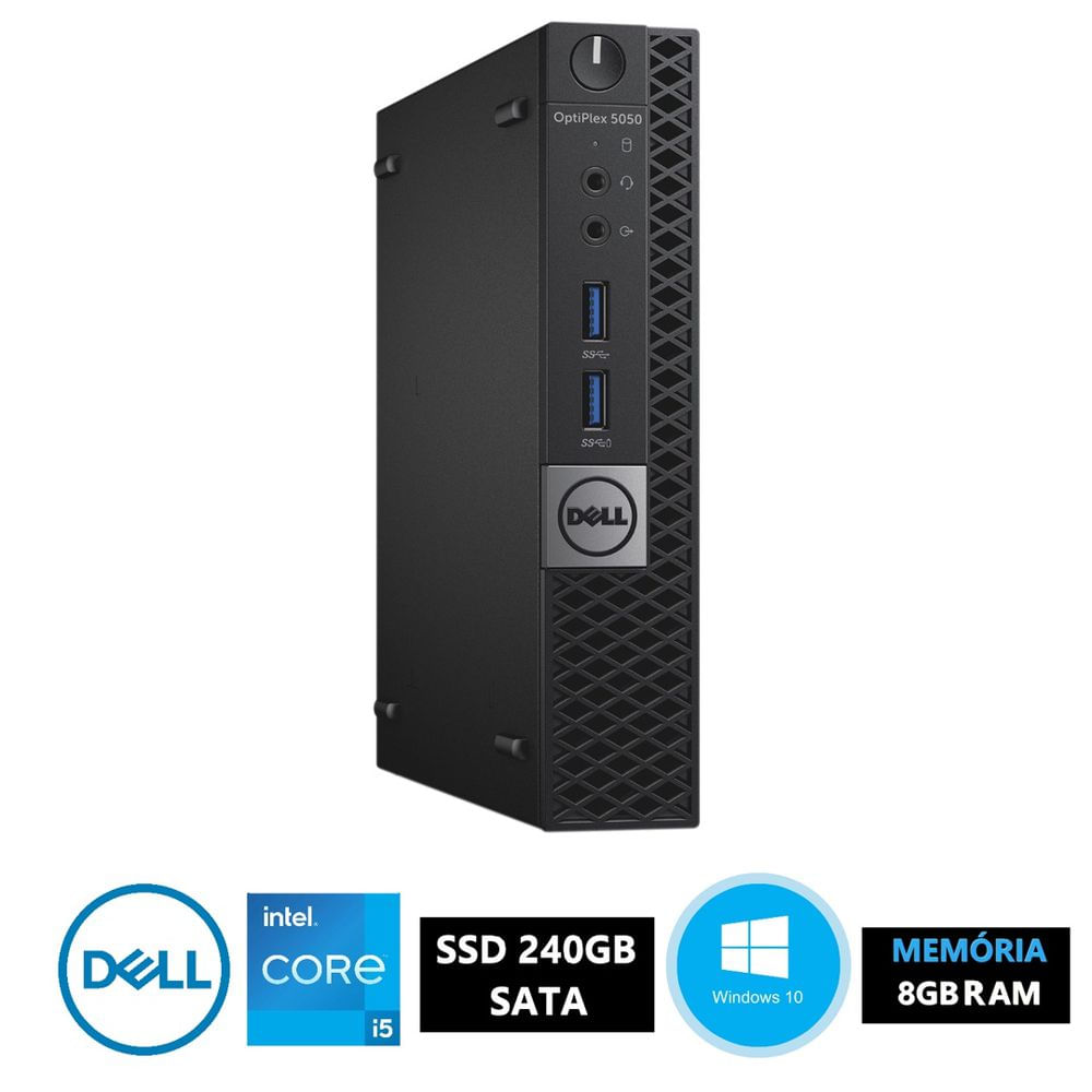 Mini Computador Dell Optiplex 5050 Core i5-6100T 6ª Ger 8gb 240gb