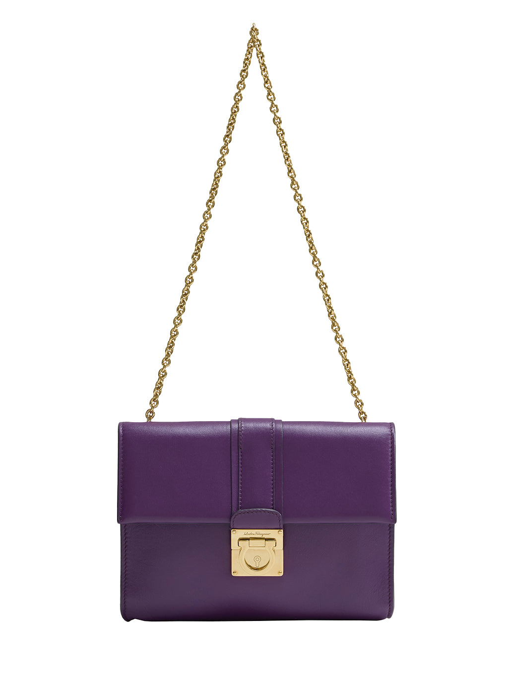 Ferragamo ガンチーニ金具チェーンショルダーバッグ