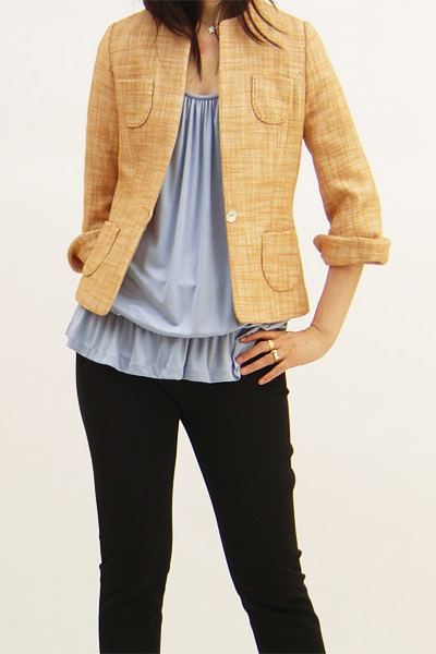 PDF型紙 4ポケット、ノーカラージャケットNana ～ ナナ