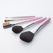 日本ギフト大賞 2015 広島賞】熊野化粧筆メイクブラシ ピンクパール5点