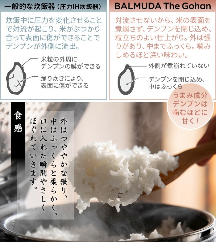 正規店】 2022年モデル バルミューダ ザ・ゴハン BALMUDA The Gohan