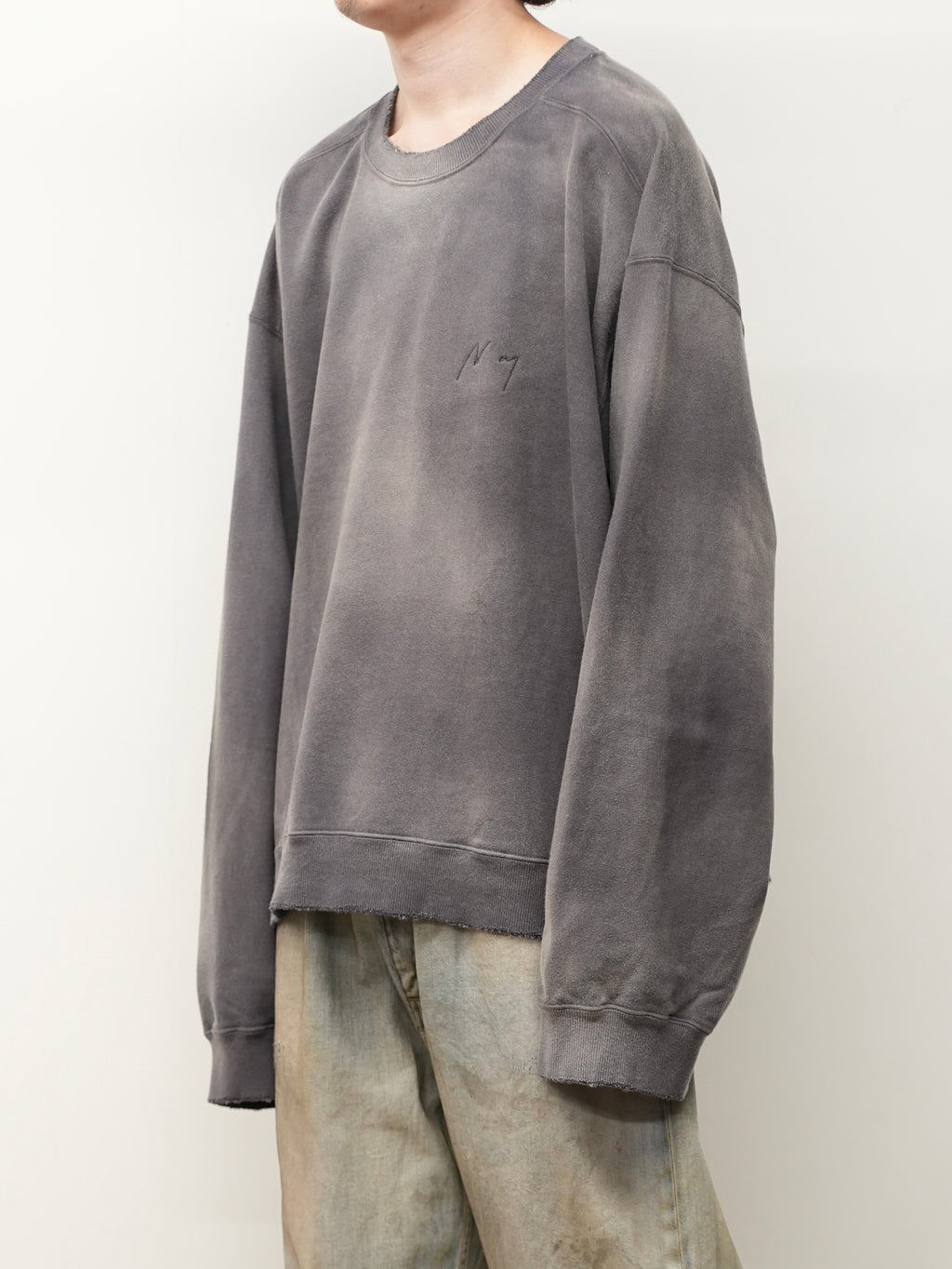 UNEVENNESS SWEAT SHIRT(D.PLUM) – ANCELLM