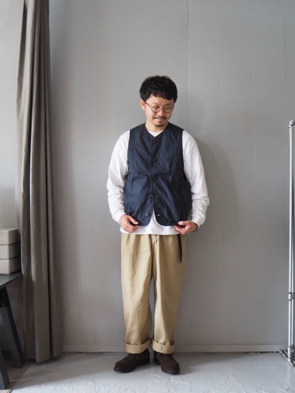 allinone(オールインワン) BAGGAROO vest VENTILE COTTON ネイビー