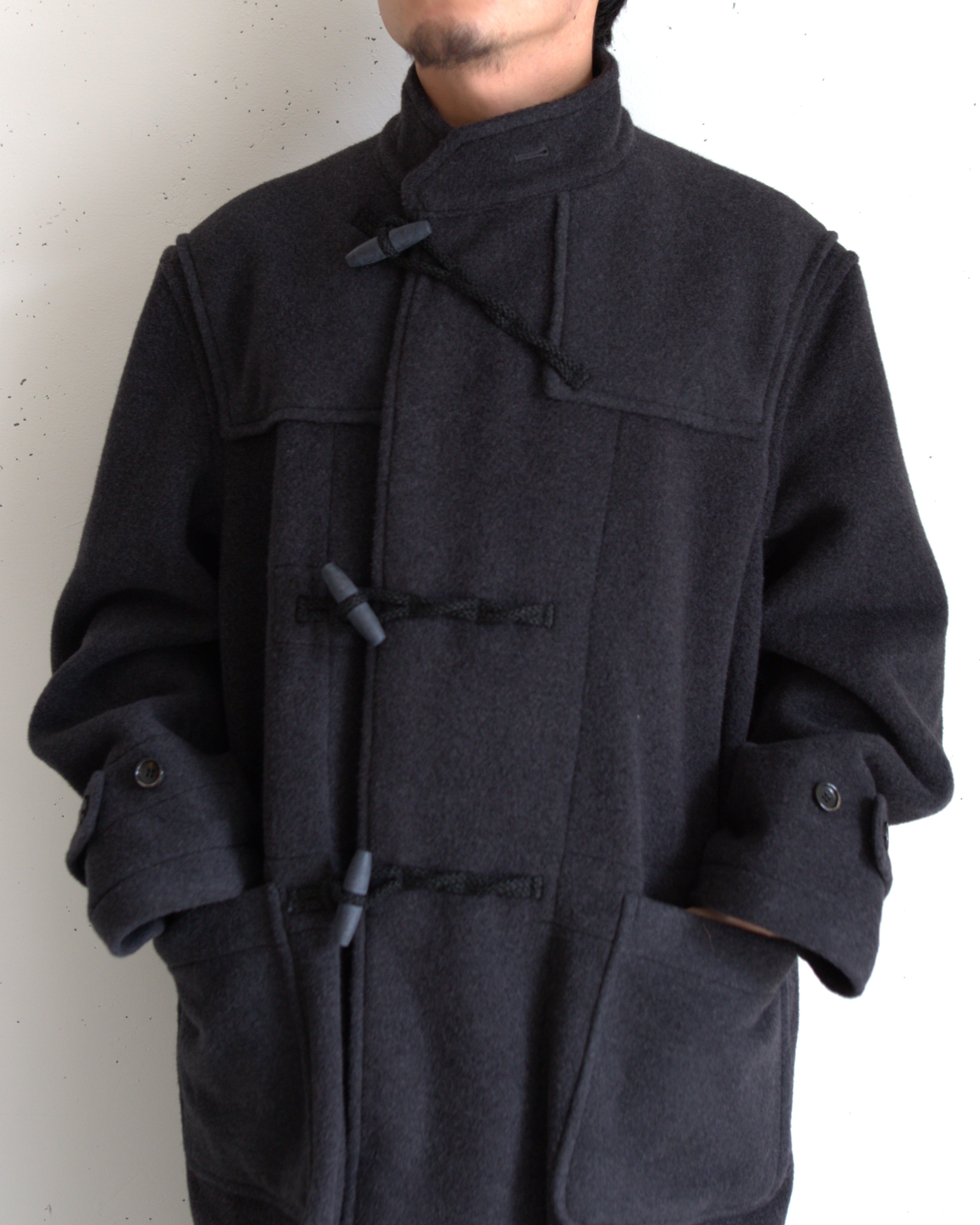 PHIGVEL - NAVAL DUFFLE COAT - CHARCOAL – anemoscope