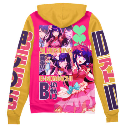 Ai Hoshino Oshi no Ko Streetwear Zip Hoodie Jacket | Anime Ape