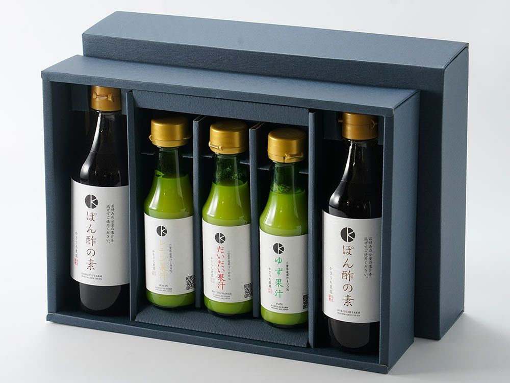 かきうち農園・自分好みに作る柑橘ぽん酢セット | 安心堂 食のSELECT