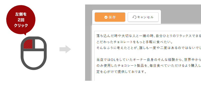 マウス操作 | マニュアル | CMSなら「ant2-ASP」でホームページ制作！