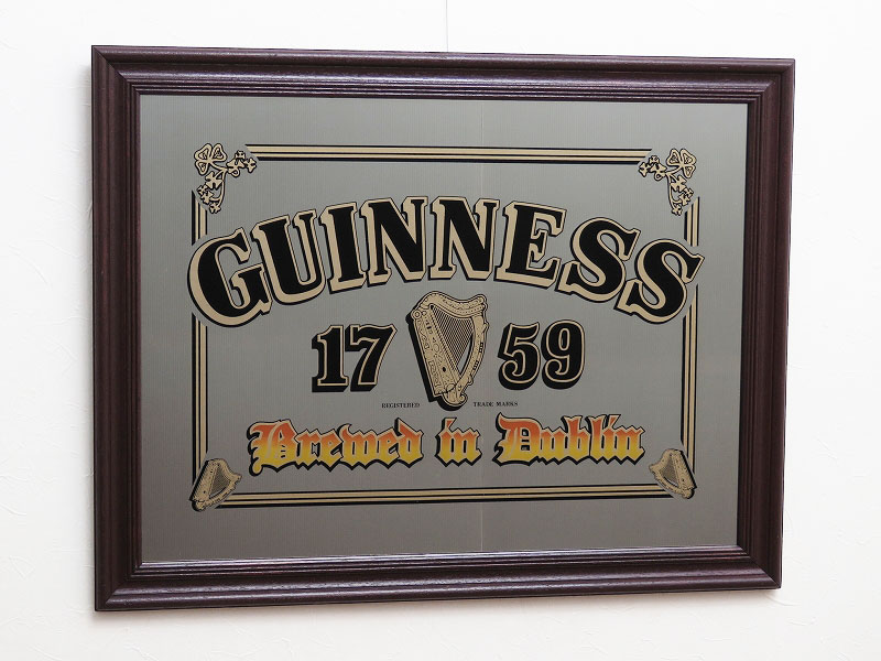ビンテージパブミラー ギネスビール （GUINNESS）（4月01日