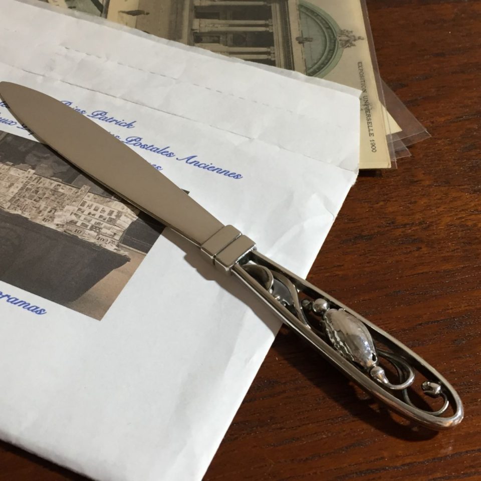 ジョージ・ジェンセン「ペーパーナイフ ”Blossom” 長さ17.5cm