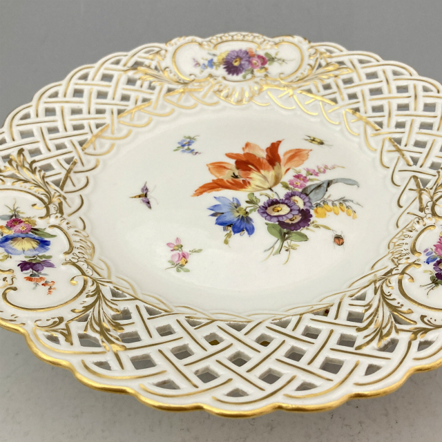未使用 Meissen 花柄 磁器ボックス 513 未使用 Meissen 花柄 磁器
