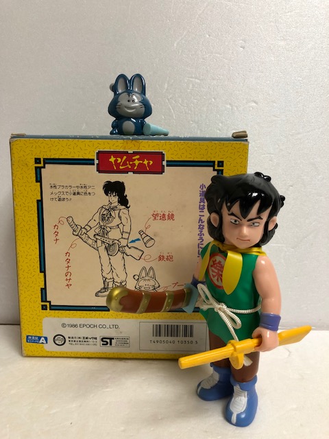1986年☆箱入☆エポック ドラゴンボール ヤムチャ ソフビ人形 箱