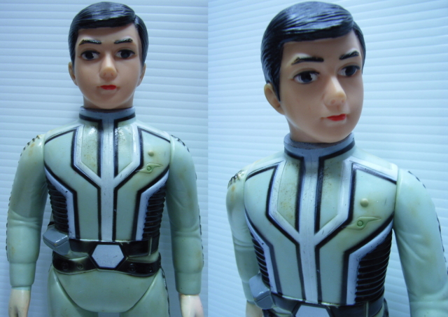 希少☆ブルマァク ウルトラセブン ダン隊員 ソフビ人形 27.0cm 当時物