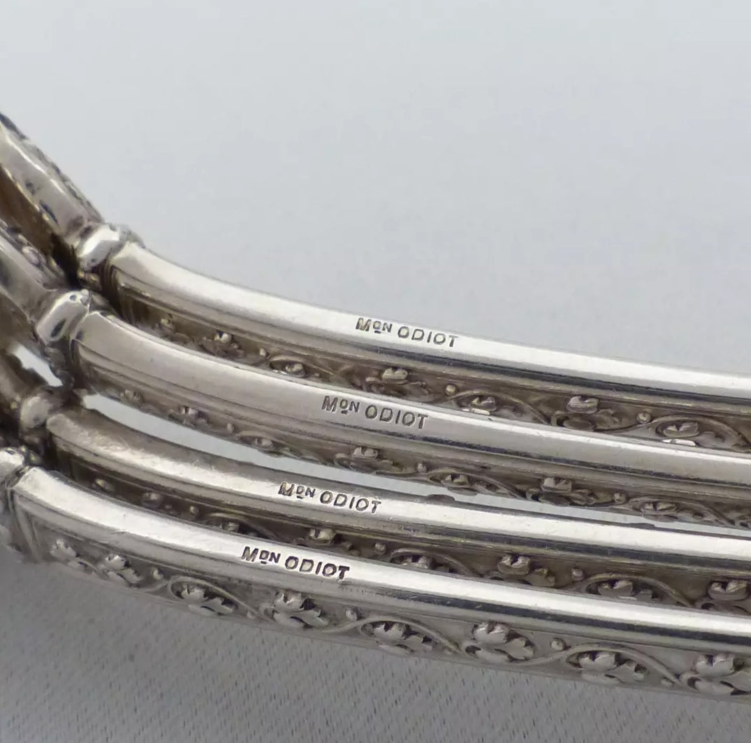 オディオ フランスアンティークシルバー 純銀カトラリーセット