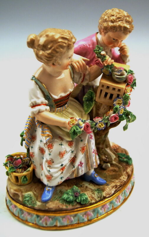 マイセン人形（フィギュリン） 寓意シリーズ 『春』 庭師の子供たち